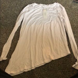 Enidmil white shirt with swoop cut